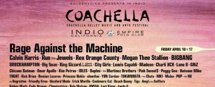 Cartel festival Coachella 2020