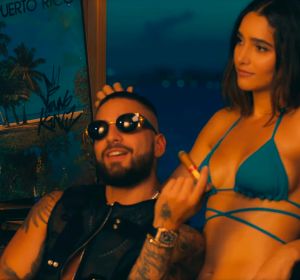 Maluma en el vídeo de La Playa Remix, de Myke Towers Maluma en el vídeo de La Playa Remix, de Myke Towers