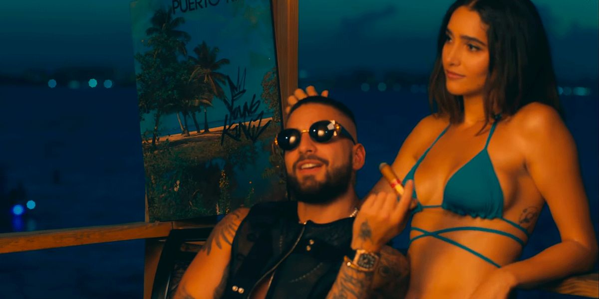 Maluma en el vídeo de La Playa Remix, de Myke Towers