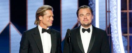 Brad Pitt y Leonardo Dicaprio en los Globos de Oro 2019