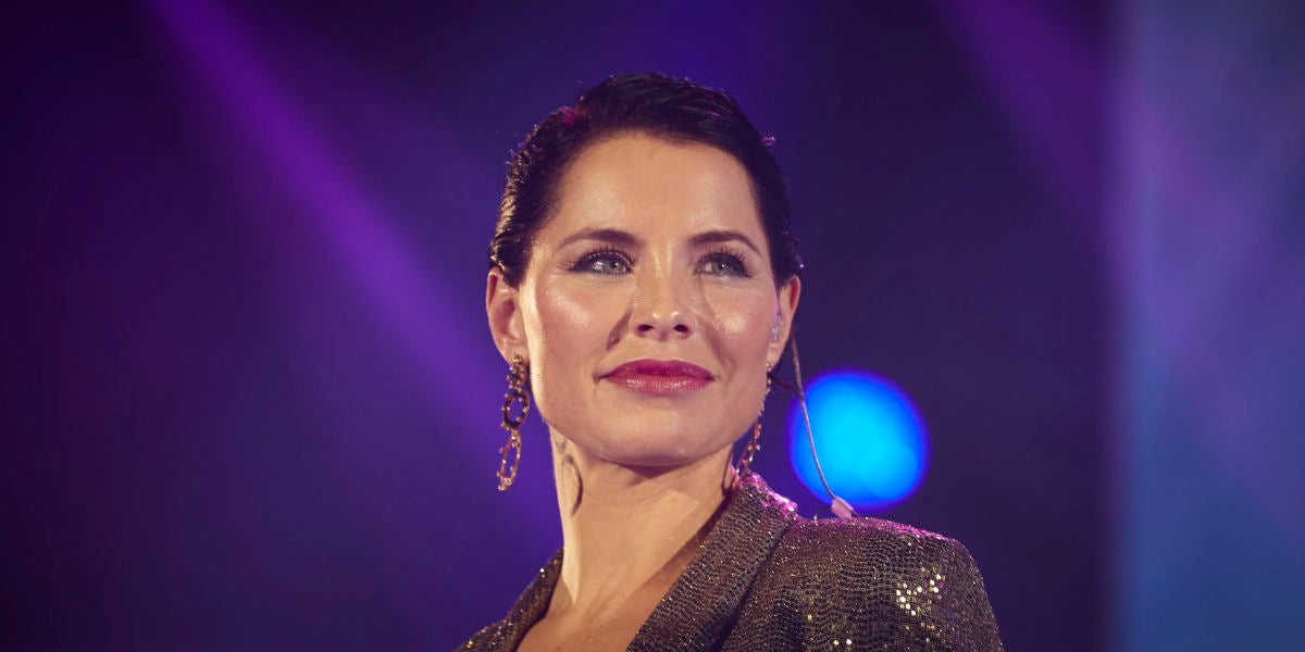 Soraya Arnelas durante una actuación