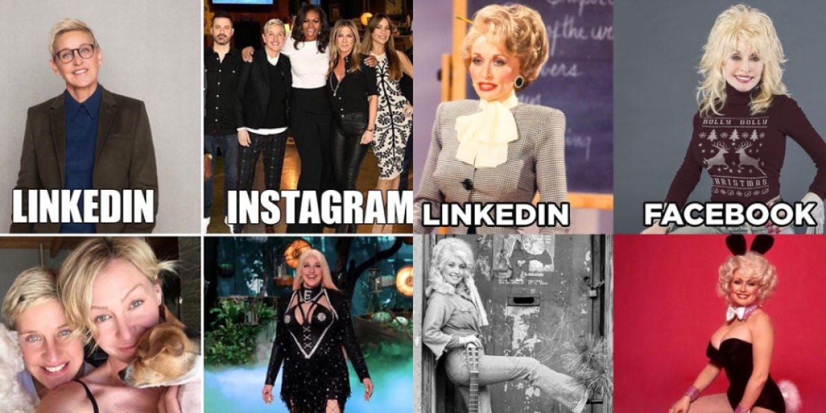 Imágenes del 'Dolly Parton Challenge'.