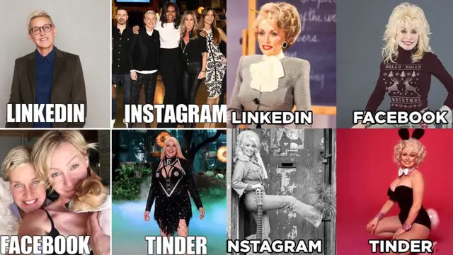 Imágenes del 'Dolly Parton Challenge'.