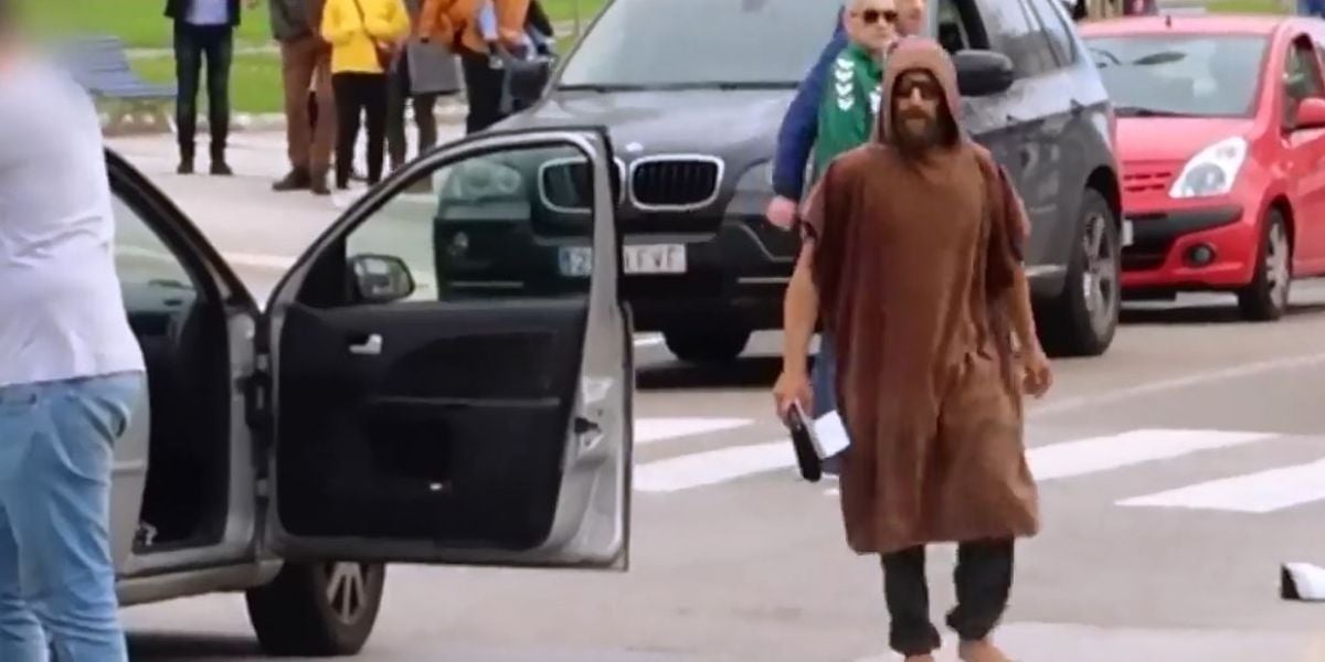 Pelea entre un taxista y un aficionado del Racing de Santander