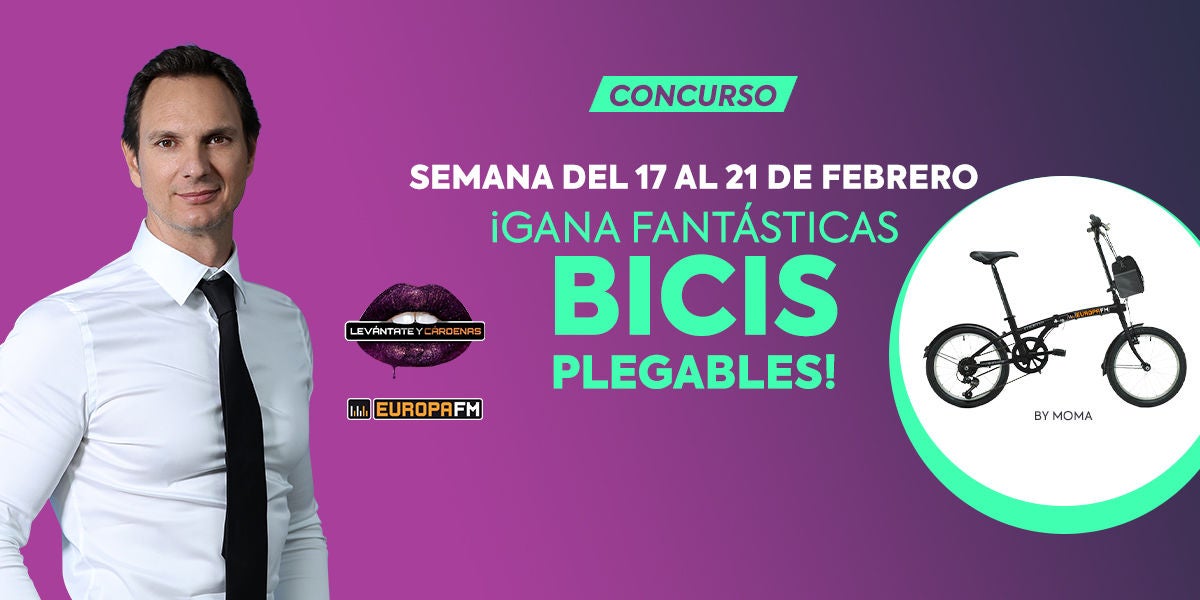 Gana fantásticas bicis plegables con Levántate y Cárdenas