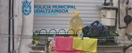 El asqueroso hallazgo de la Policía de Pamplona en un tendedero