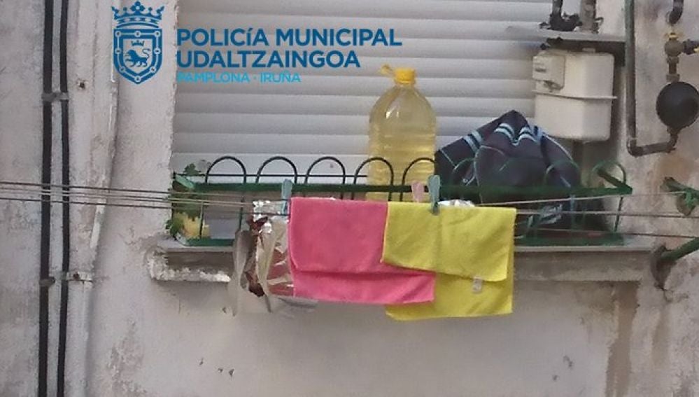 El asqueroso hallazgo de la Policía de Pamplona en un tendedero