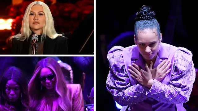 Christina Aguilera, Beyoncé y Alicia Keys actúan en el homenaje a Kobe Bryant