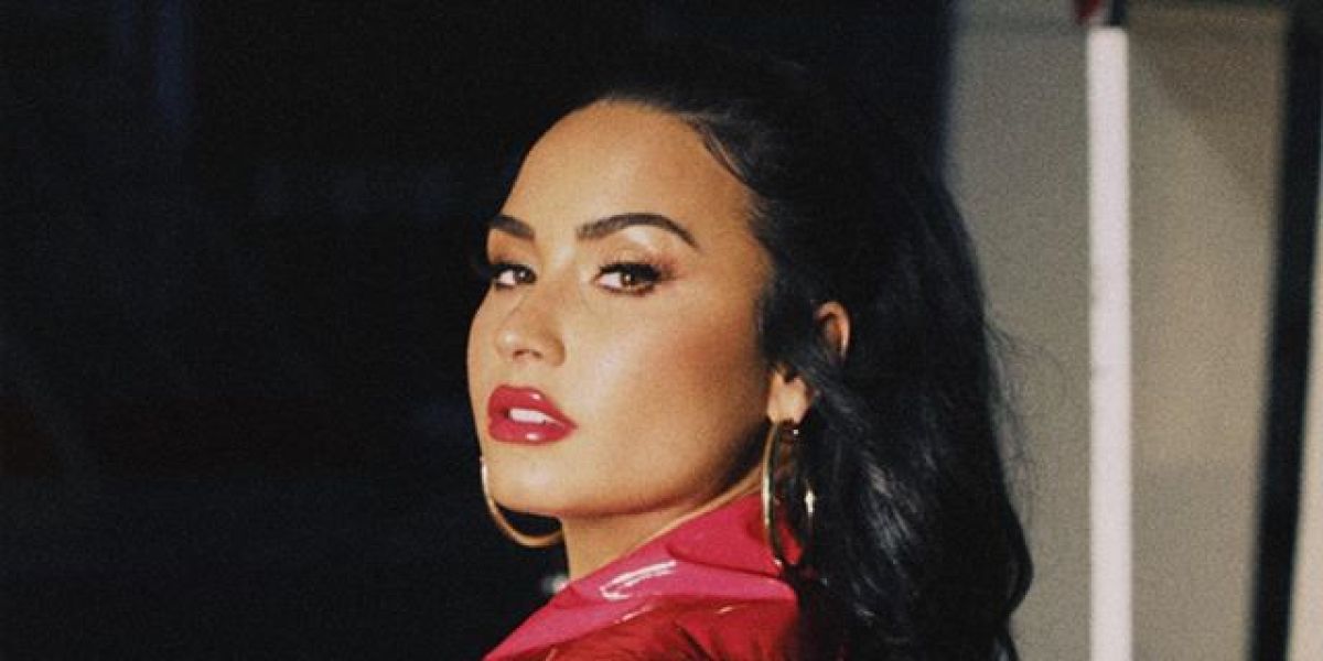 Demi Lovato durante el rodaje del videoclip 'I Love You'