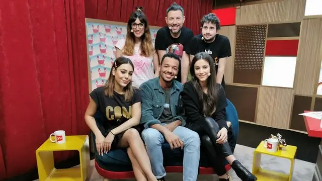 Claudia Salas, Danna Paola y Sergio Momo en 'yu'