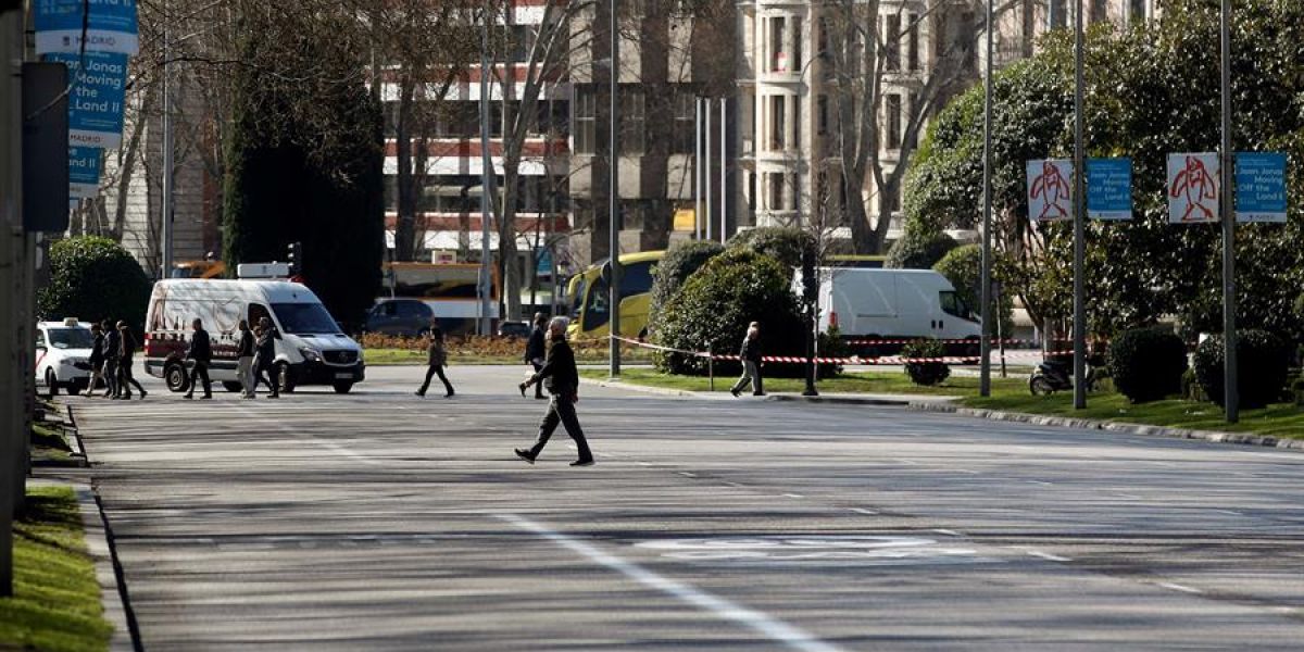 Calles desiertas por el coronavirus