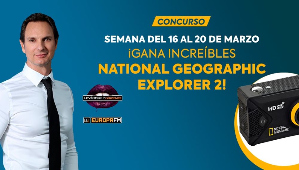 Gana fantásticas cámaras deportivas National Geographic Explorer 2 con Levántate y Cárdenas