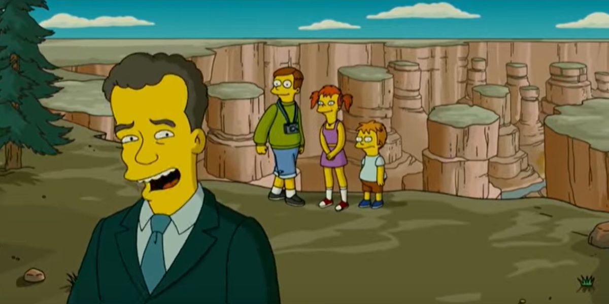 Tom Hanks, durante la película de Los Simpson