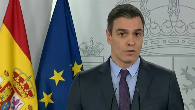 Comparecencia de Pedro Sánchez para anunciar la prórroga del estado de alarma hasta el 26 de abril