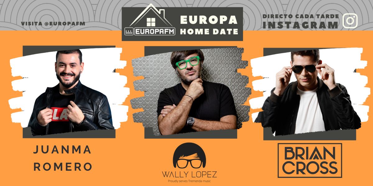 Juanma Romero, Wally Lopez y Brian Cross, en Europa Home Date