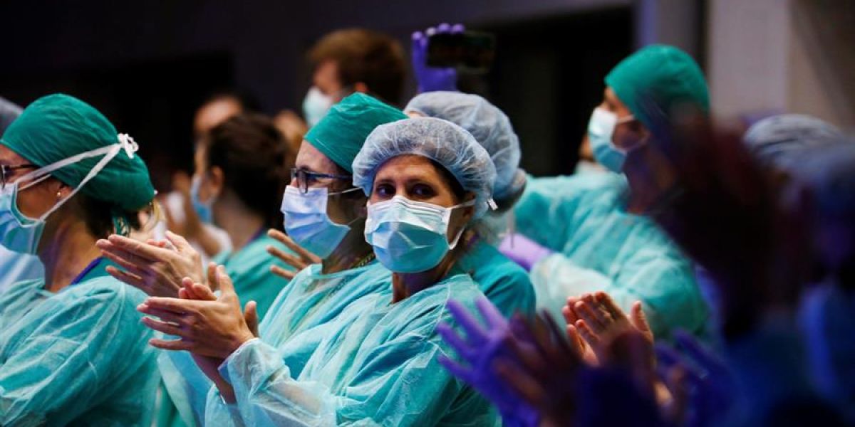 Médicos durante la crisis del coronavirus