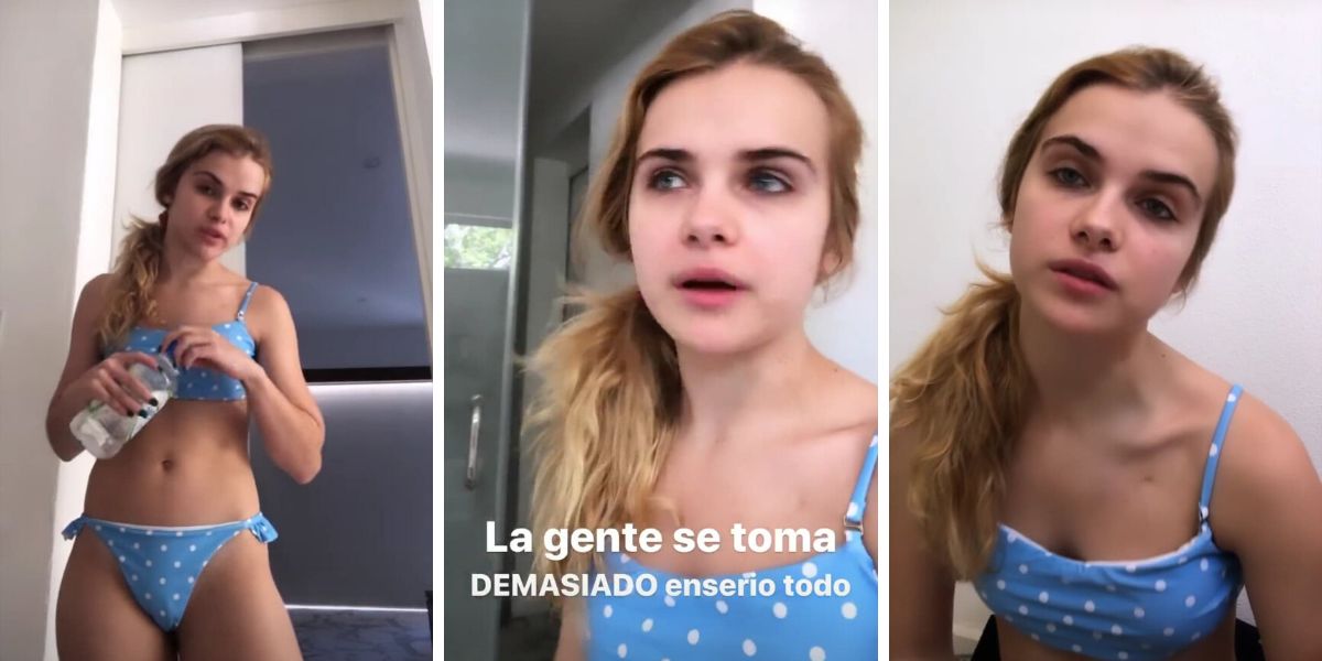Marina Yers en un vídeo en Instagram Stories