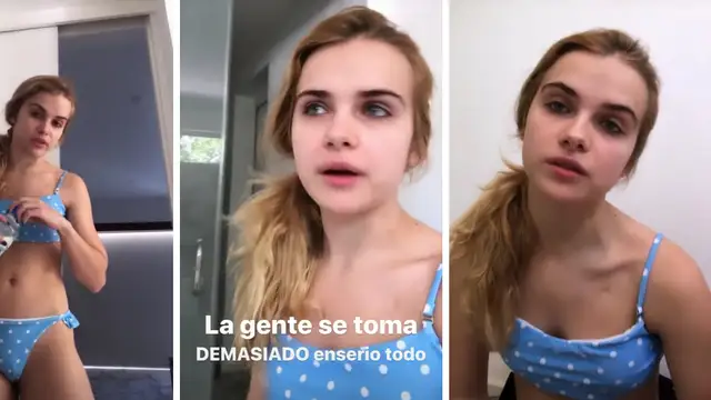 Marina Yers en un vídeo en Instagram Stories