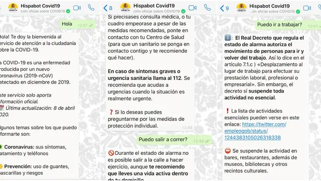 Así funciona el canal de Whatsapp sobre el coronavirus