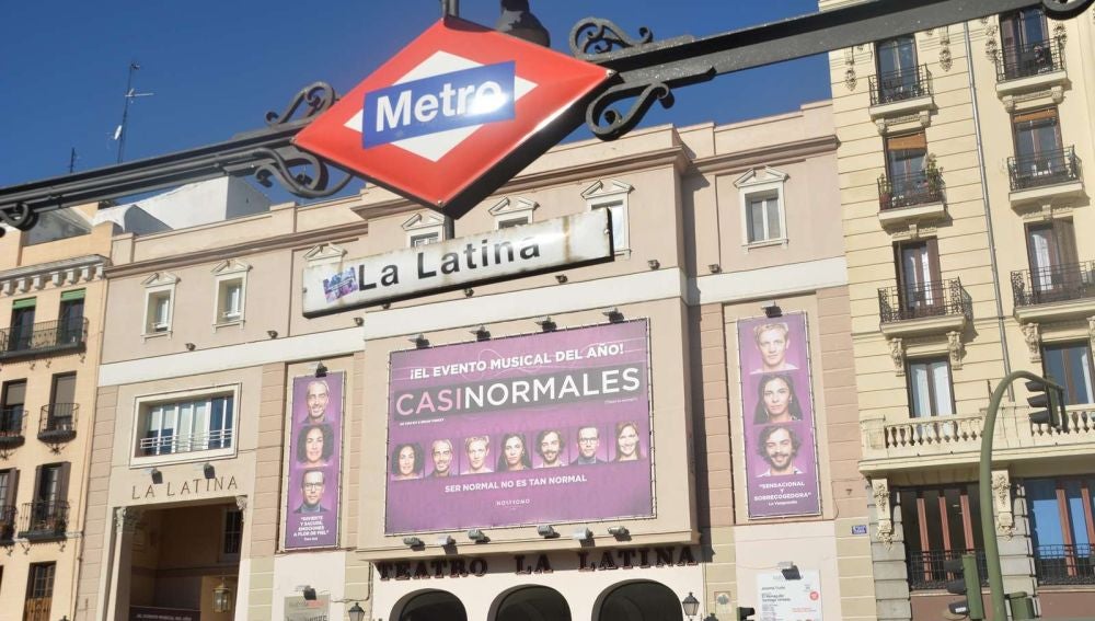 Fachada del Teatro de La Latina, en el centro de Madrid