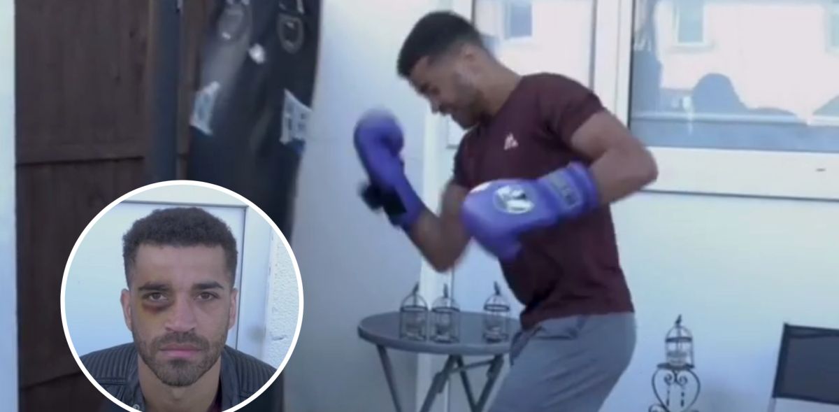 El boxeador Sam Maxwell simula autolesionarse