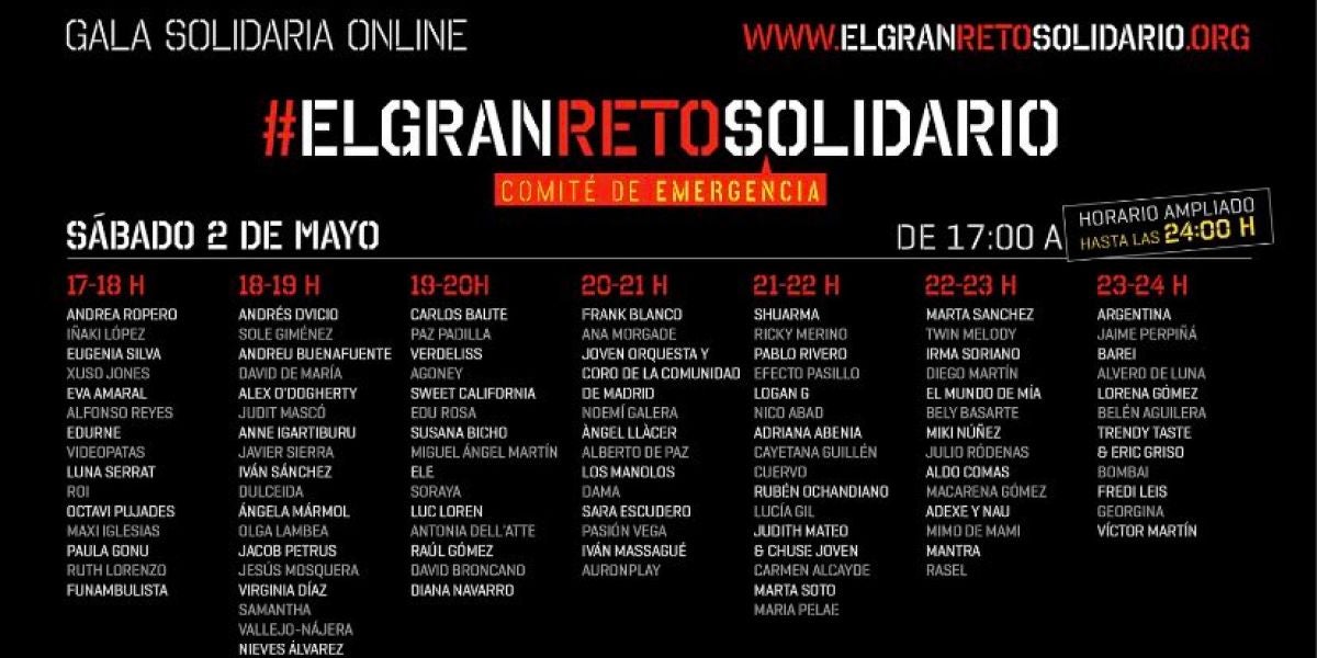 Cartel del evento El Gran Reto Solidario