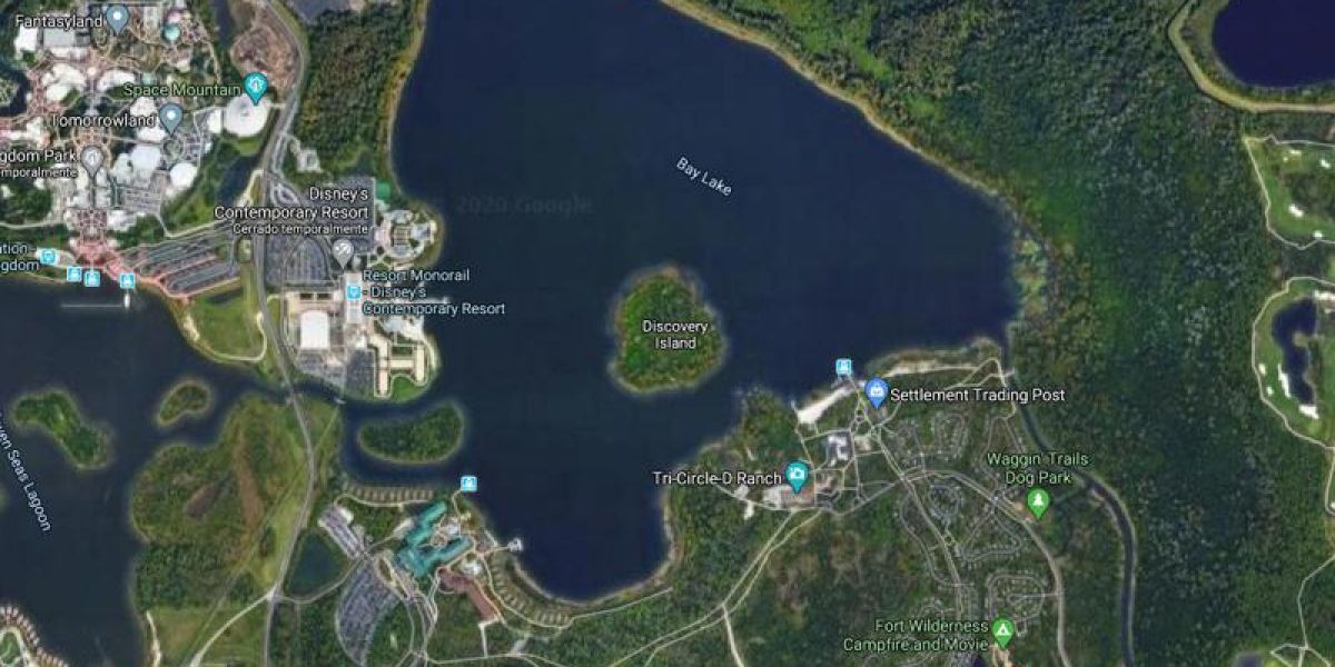 Discovery Island en Google Maps