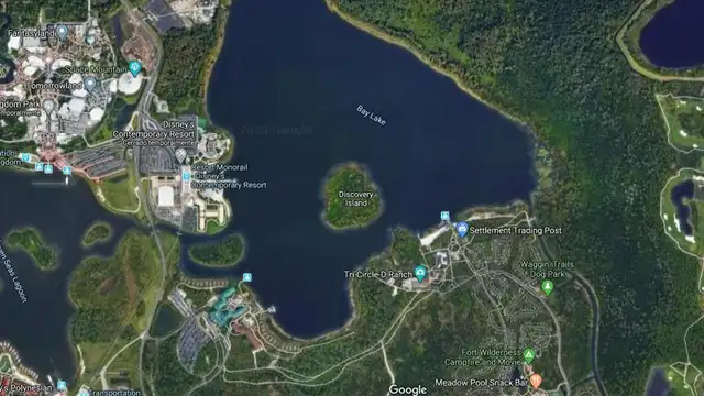 Discovery Island en Google Maps