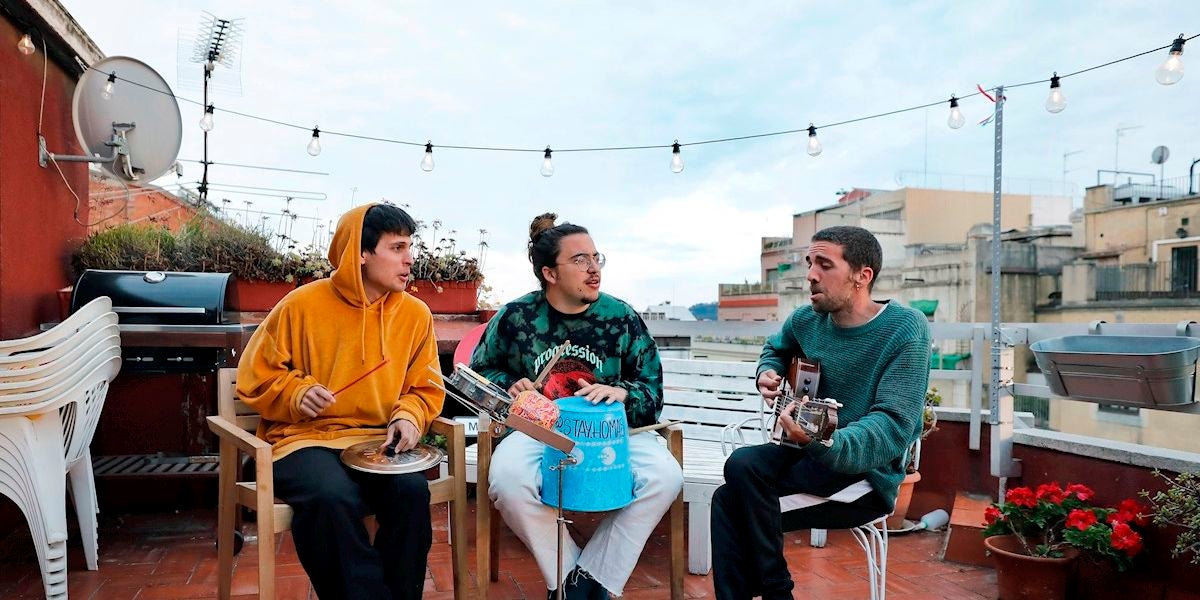 Rai Benet, Guillem Boltó y Klaus Stroink, los Stay Homas