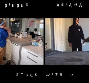 Justin Bieber y Ariana Grande en el vídeo 'Stuck with U' Justin Bieber y Ariana Grande en el vídeo 'Stuck with U'