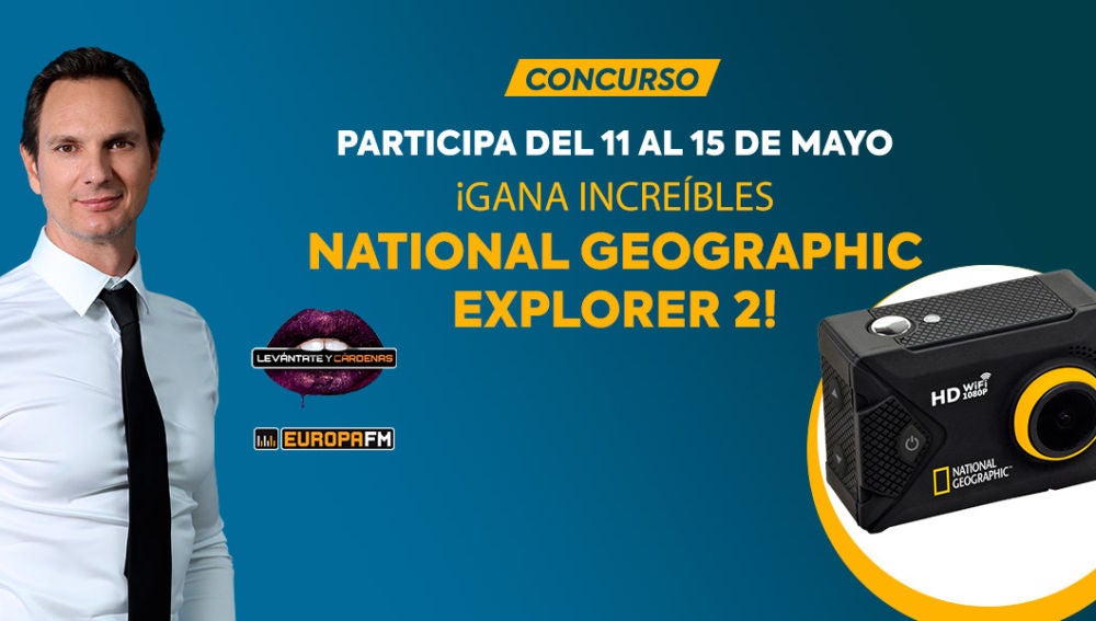 Consigue una fantástica cámara deportiva National Geographic Explorer 2 con Levántate y Cárdenas
