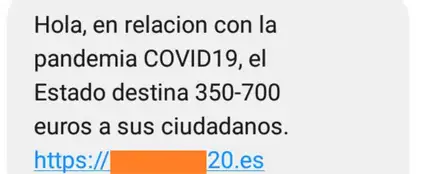 SMS fraudulento SMS fraudulento