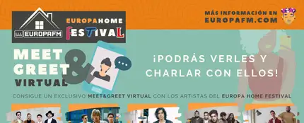 Consigue un meet&greet virtual con los artistas del Europa Home Date Consigue un meet&greet virtual con los artistas del Europa Home Date