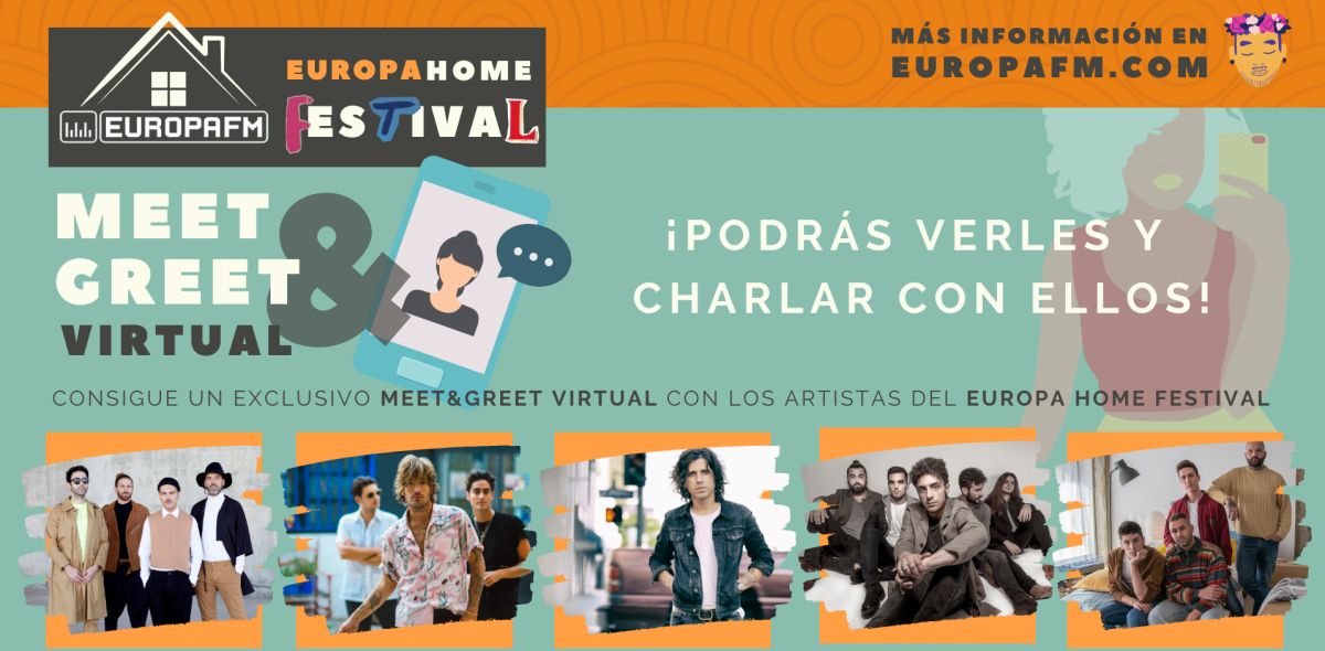 Consigue un meet&greet virtual con los artistas del Europa Home Date