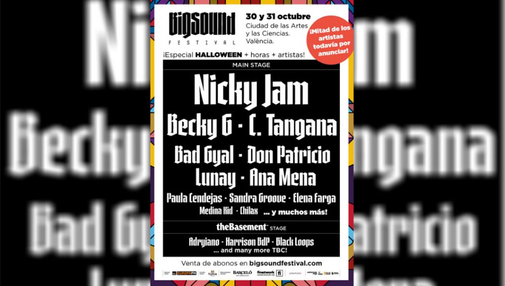 se une a Big Sound Festival, con Nicky Jam, Becky G, Tangana, Bad Gyal, Don Patricio y muchos más | Europa FM