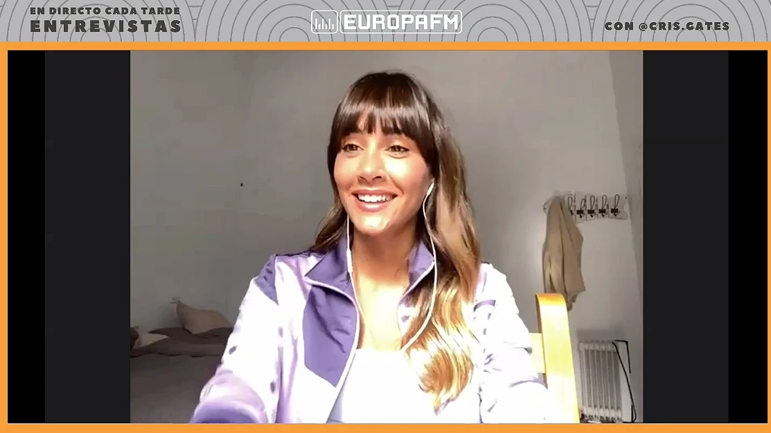 Aitana durante su entrevista en Europa Home Date