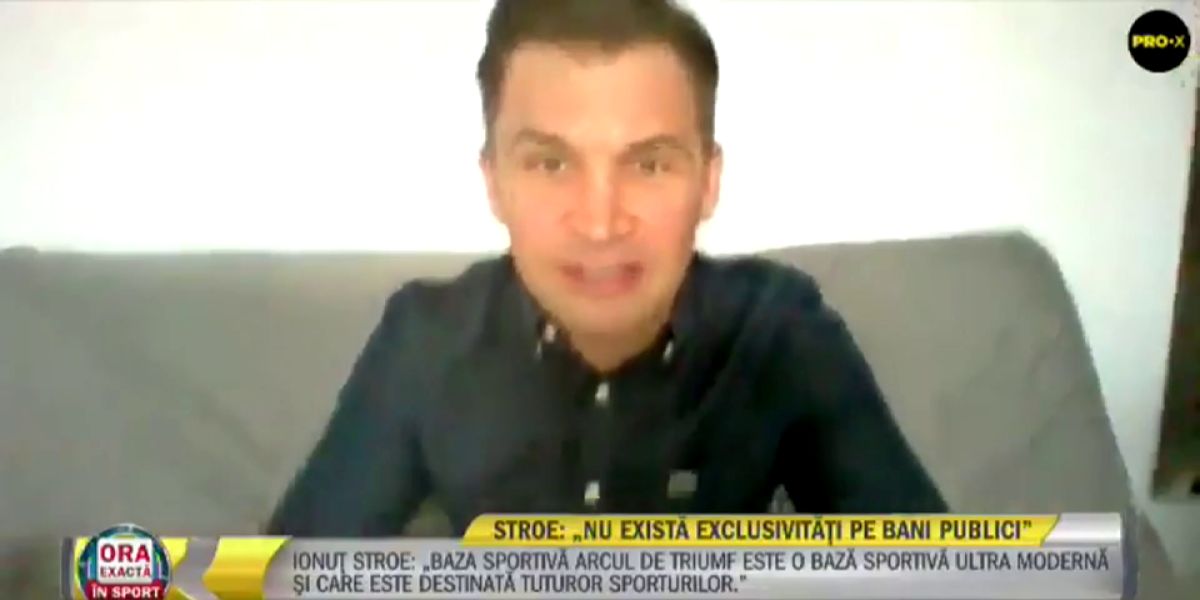 La pillada en directo al ministro de deportes de Rumanía, se le cae cámara y está en calzoncillos