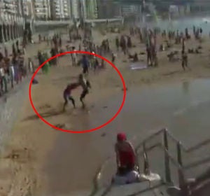 Agresión al periodista Miguel Ángel Ambrosio en La Concha Agresión al periodista Miguel Ángel Ambrosio en La Concha