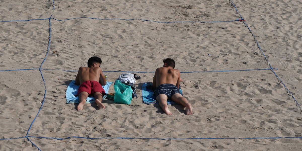 seguridad en las playas por el coronavirus
