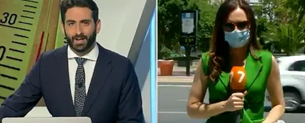 La reportera Blanca Núñez protagoniza un divertido momento en directo La reportera Blanca Núñez protagoniza un divertido momento en directo
