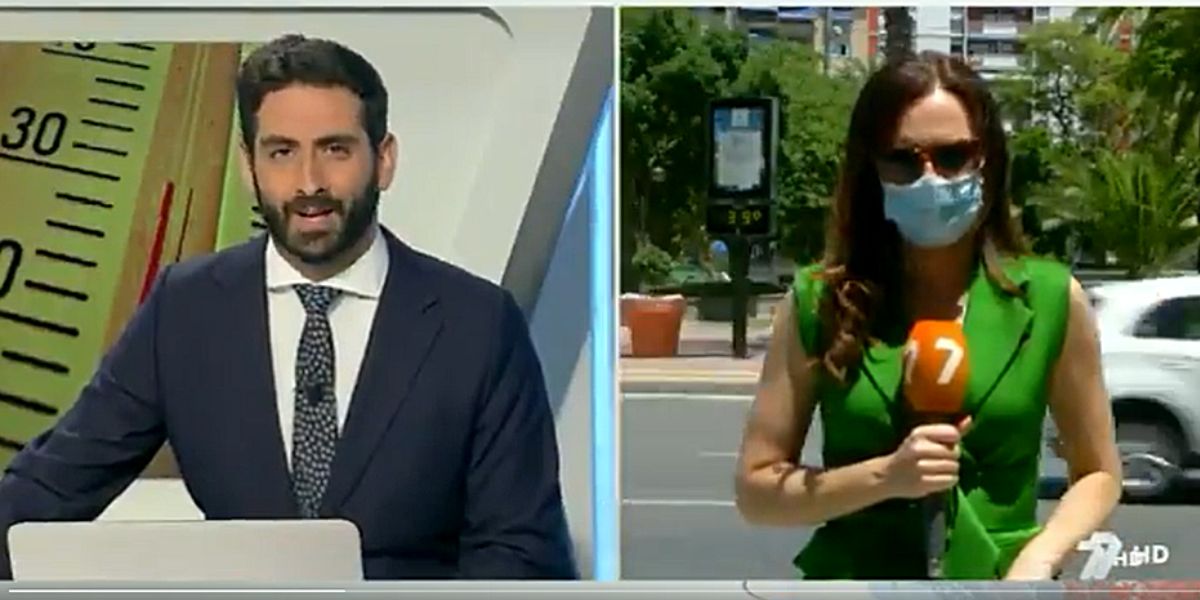 La reportera Blanca Núñez protagoniza un divertido momento en directo