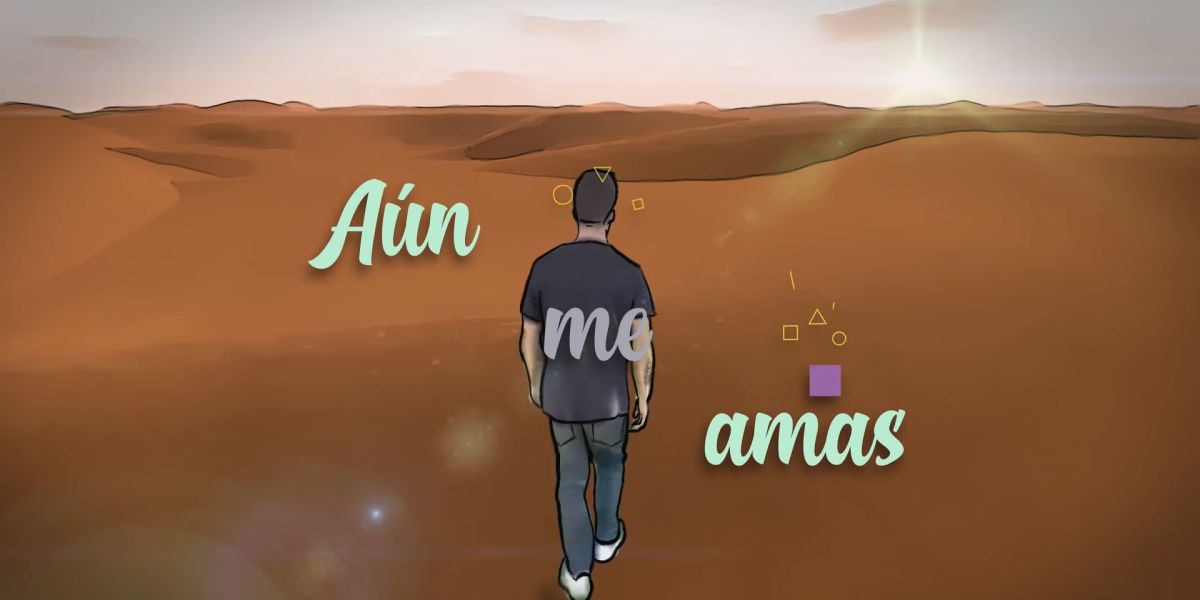 Beret en el lyric vídeo de 'Aún me amas'