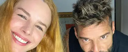 La modelo Eglantina Zingg con Ricky Martin La modelo Eglantina Zingg con Ricky Martin