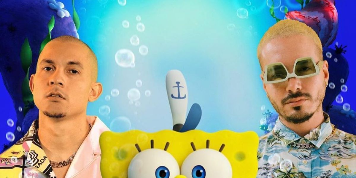 J Balvin y Tainy interpretan 'Agua' para la película de Bob Esponja