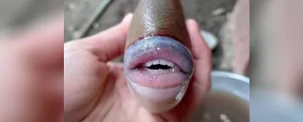 El pez con rasgos humanos El pez con rasgos humanos