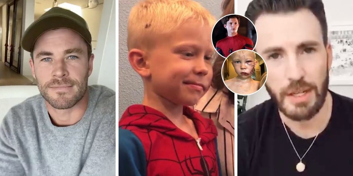 Salva a su hermana de un perro y así se lo agradecen el propio Capitán América (Chris Evans), Spiderman (Tom Holland) y Thor (Chris Hemsworth)