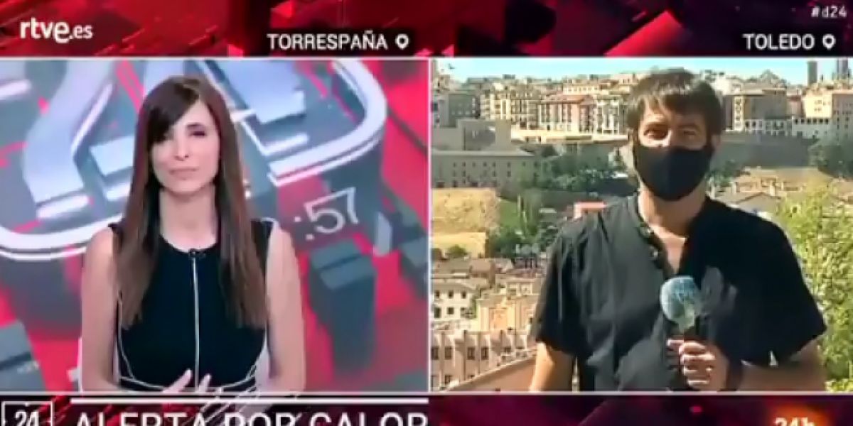 Reportero TVE Juan Ballesteros