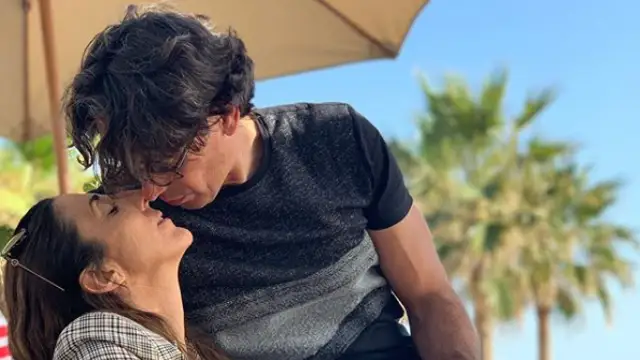 Paz Padilla, junto a su marido Antonio Juan Vidal