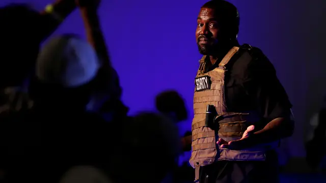 Kanye West en su mitin en Carolona del Sur
