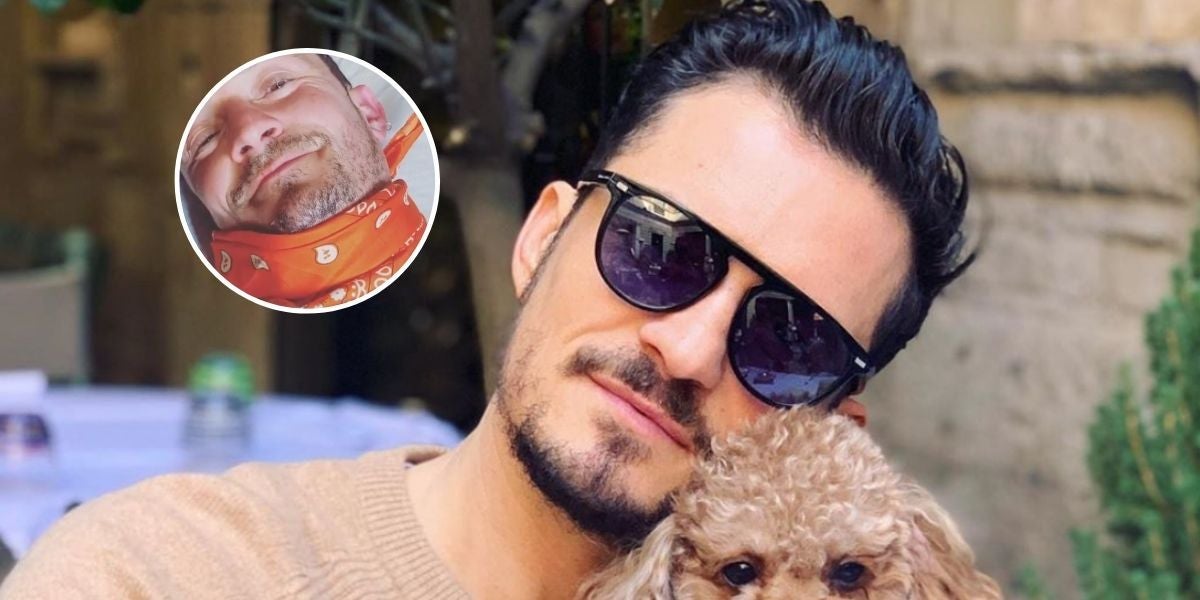 Orlando Bloom y su perrito Mighty